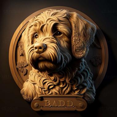 3D model Barbet dog breed dog (STL)